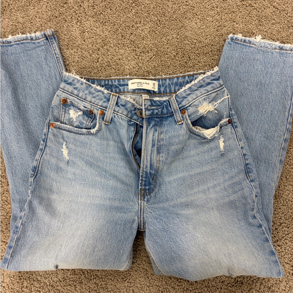 Abercrombie Blue Distressed Jeans